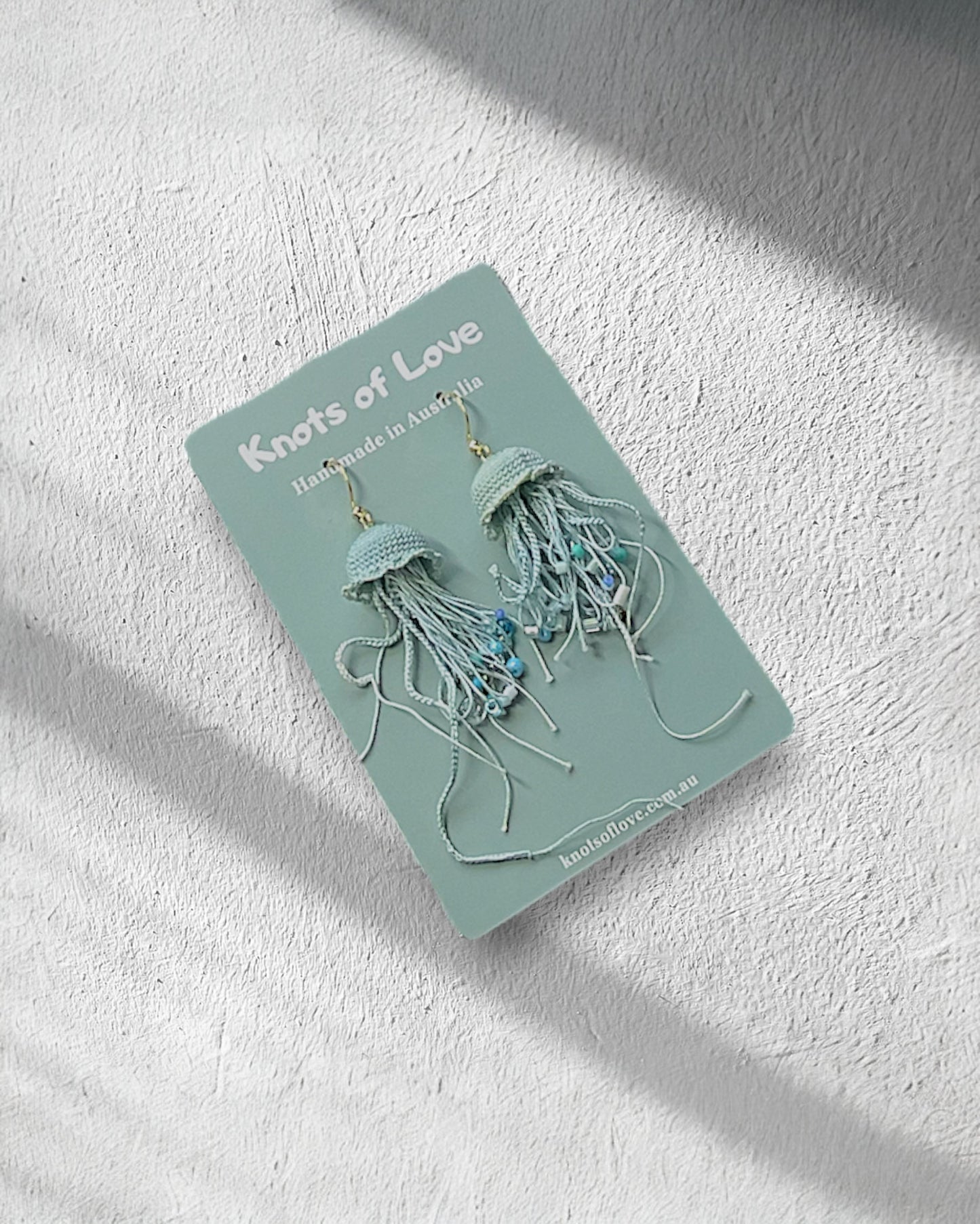 JELLYFISH DANGLE EARRINGS - BLUE