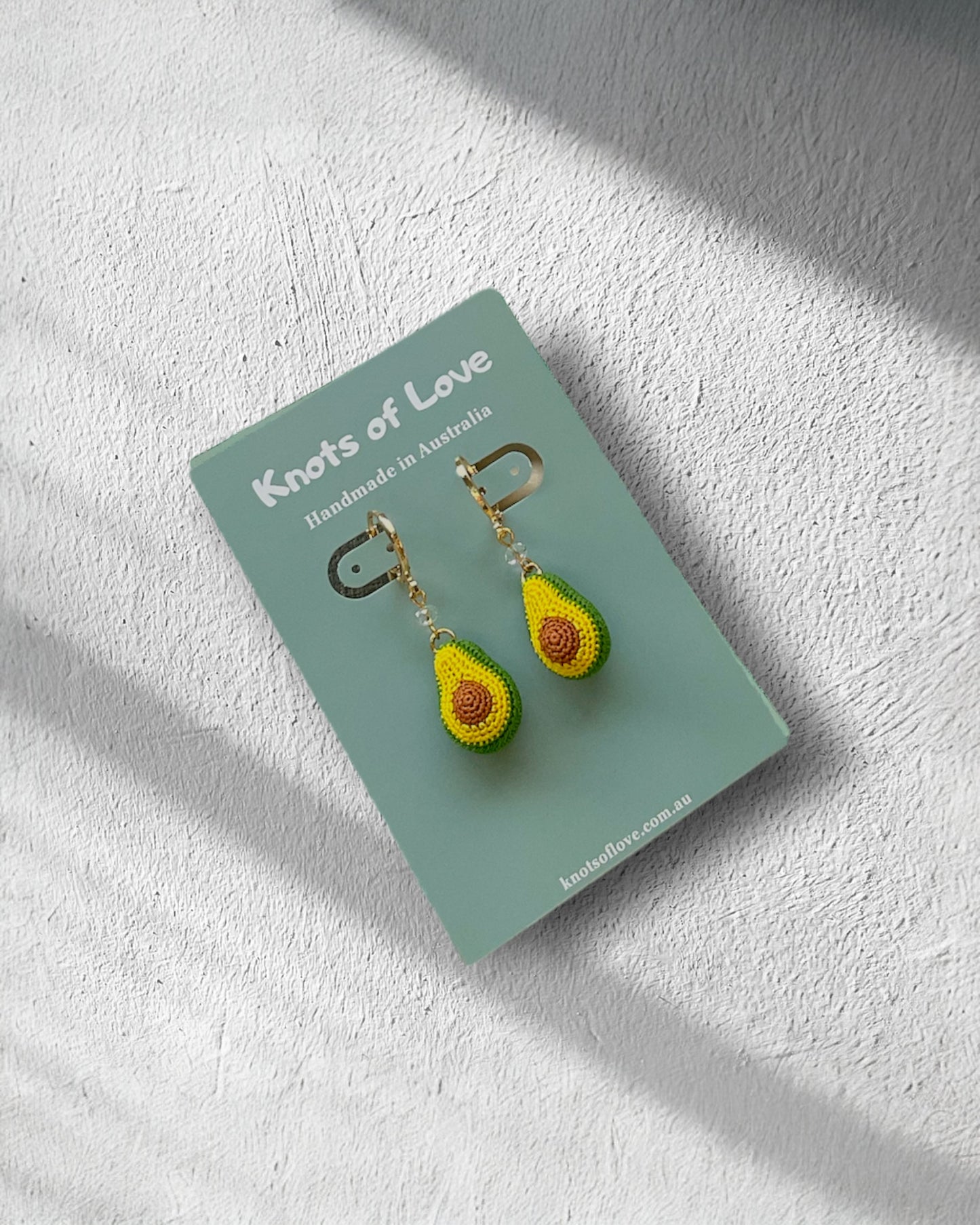 AVOCADO DANGLE EARRINGS - DARK