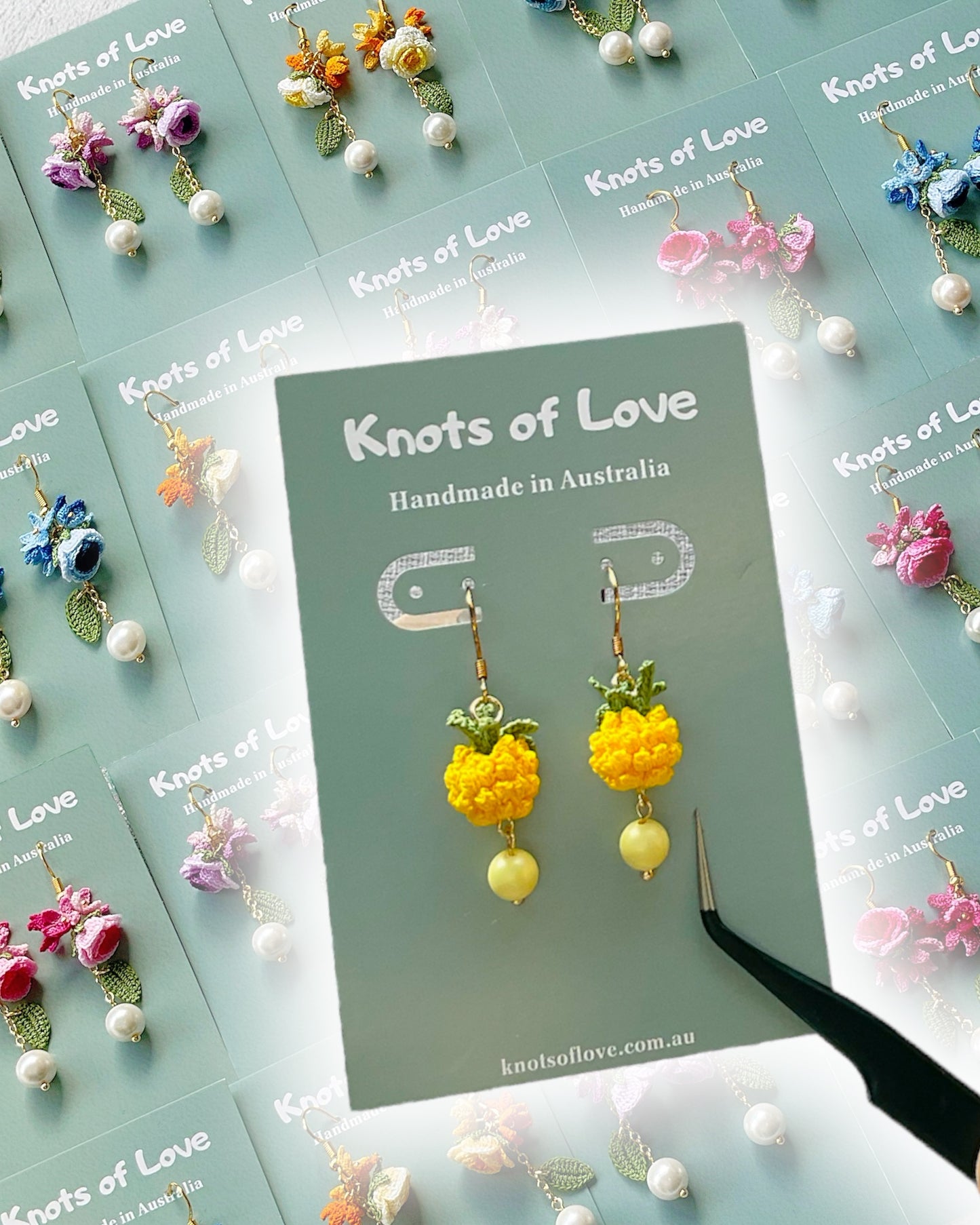 PINEAPPLE DANGLE EARRINGS