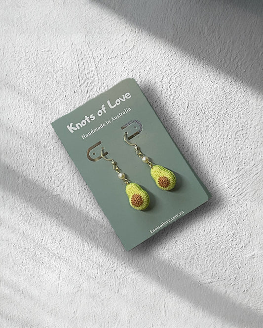 AVOCADO DANGLE EARRINGS - LIGHT
