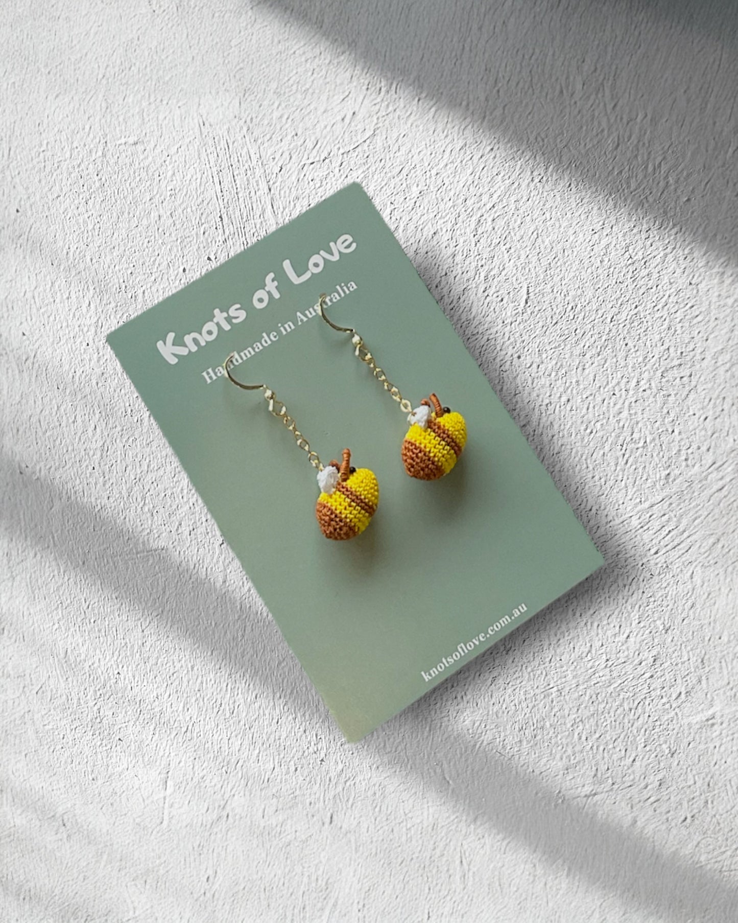 BUMBLEBEE DANGLE EARRINGS