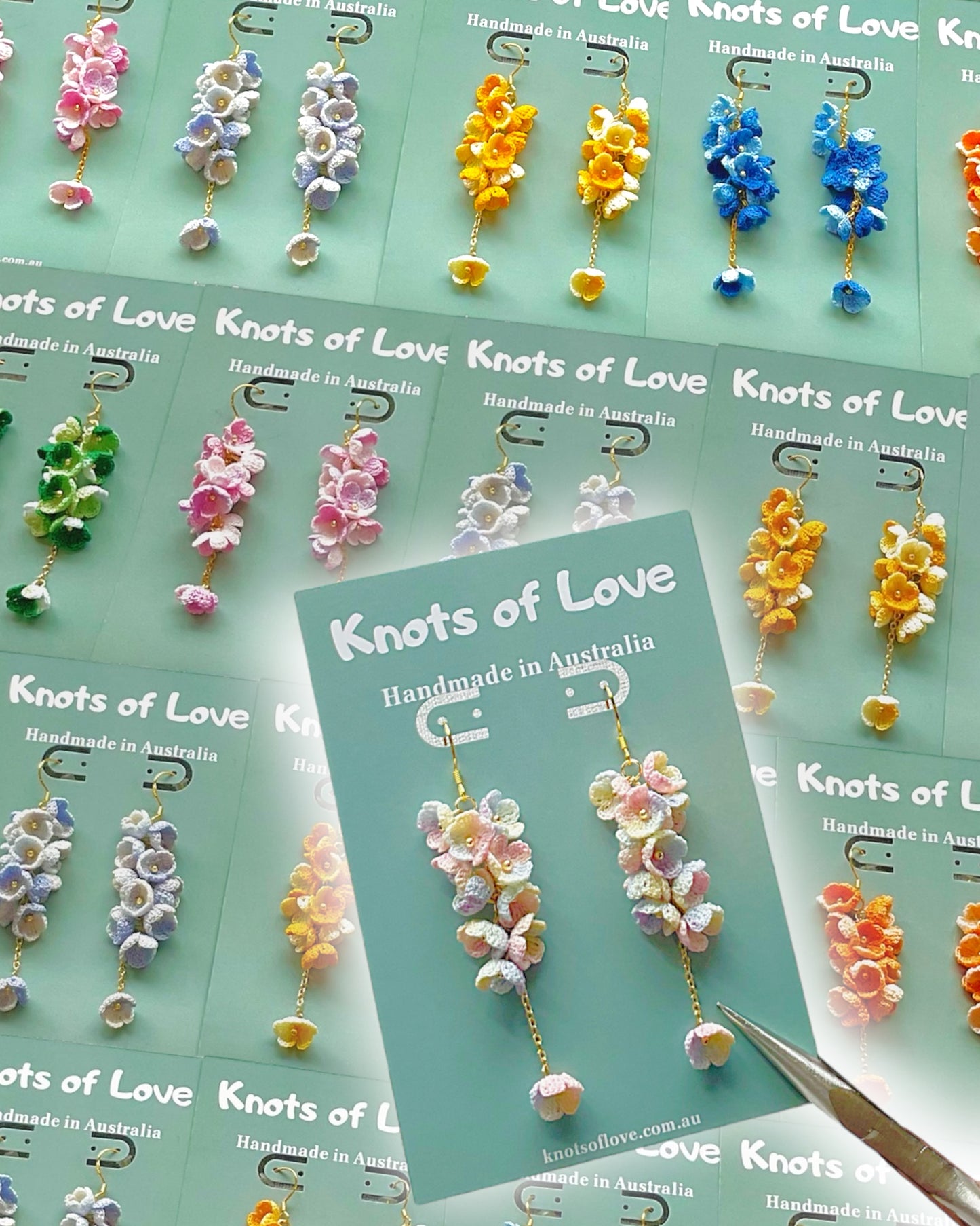 CORA DANGLE EARRINGS - CANDY