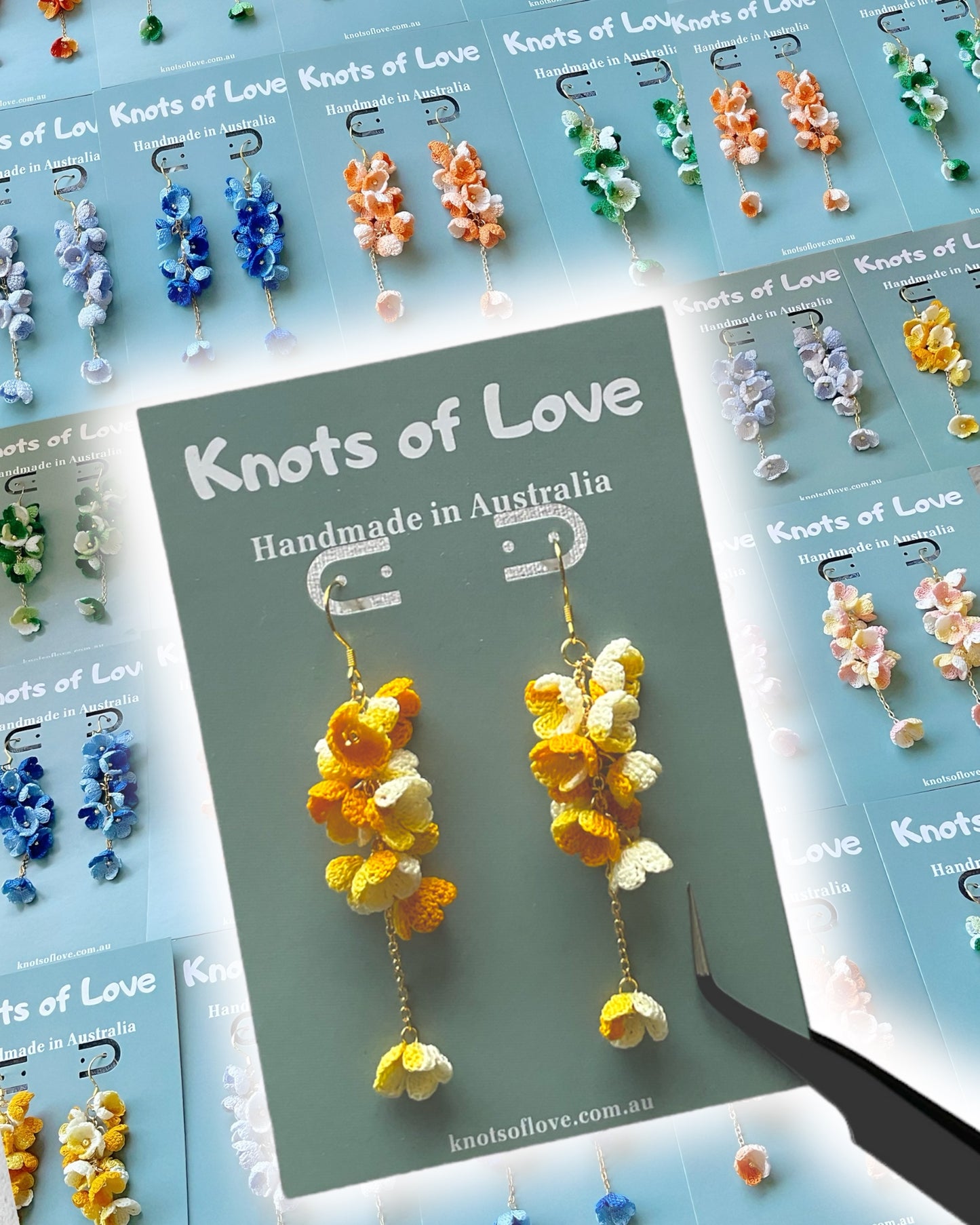 CORA DANGLE EARRINGS - BRIGHT YELLOW