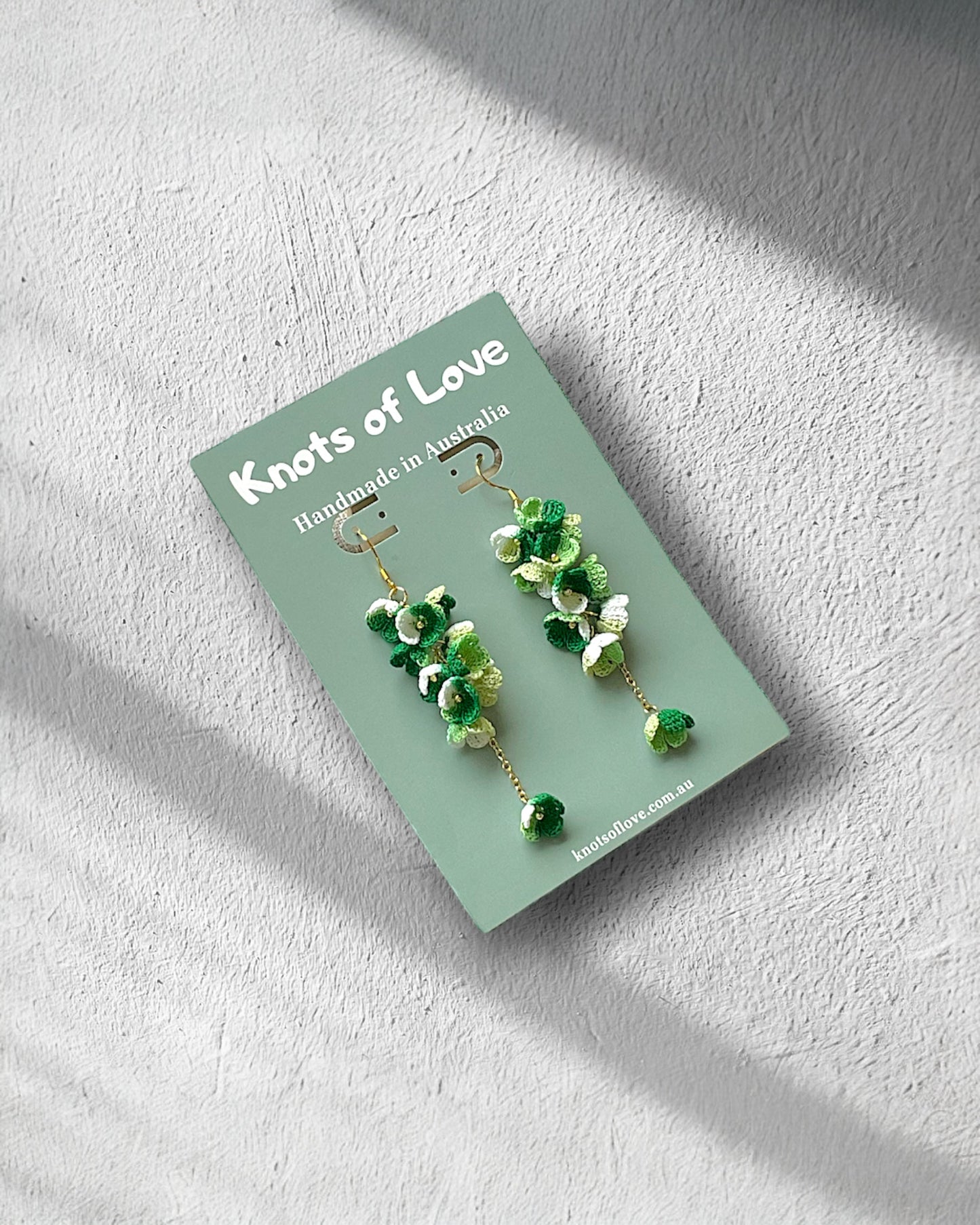 CORA DANGLE EARRINGS - FOREST LEAVES