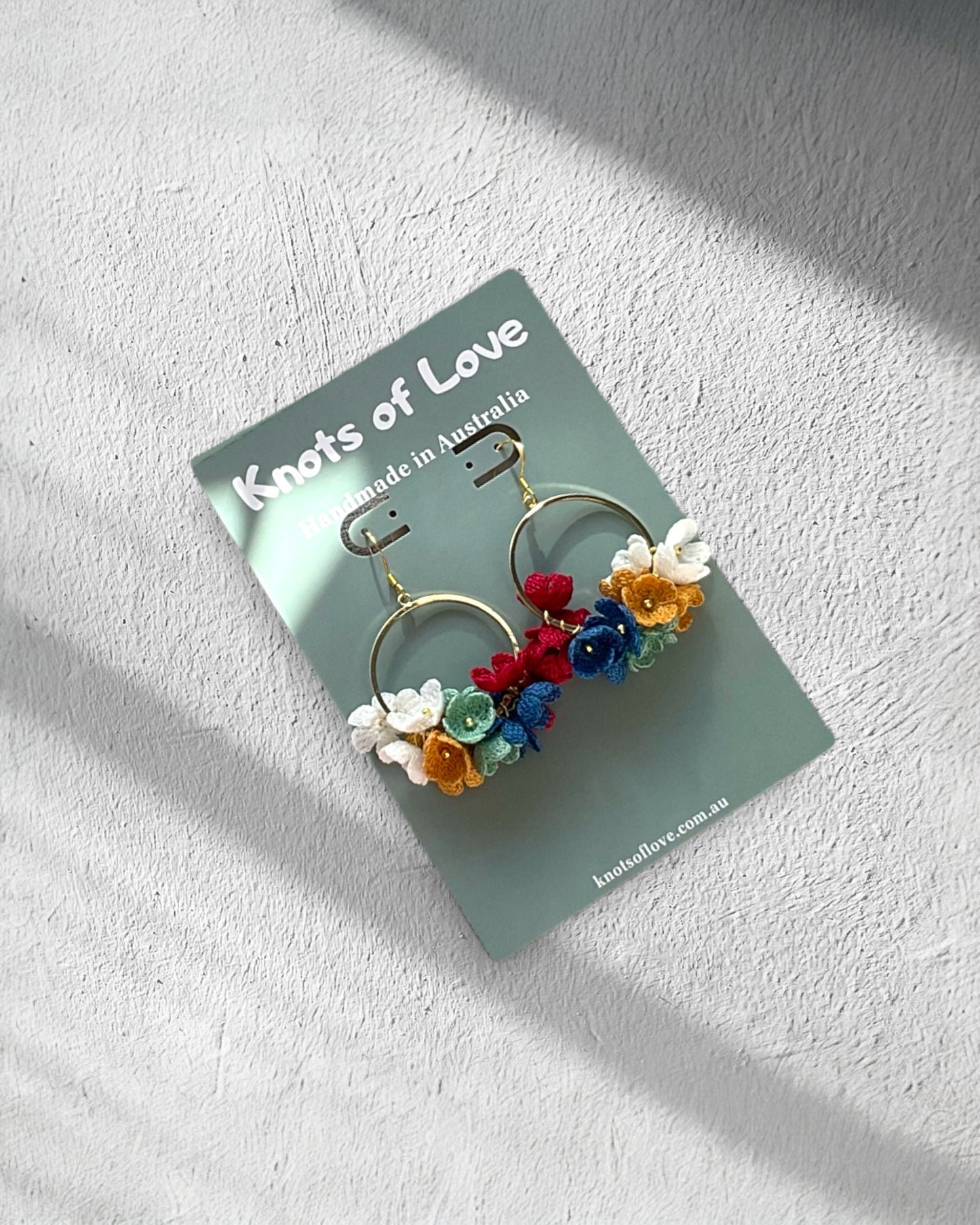FLOWER GARDEN DANGLE EARRINGS