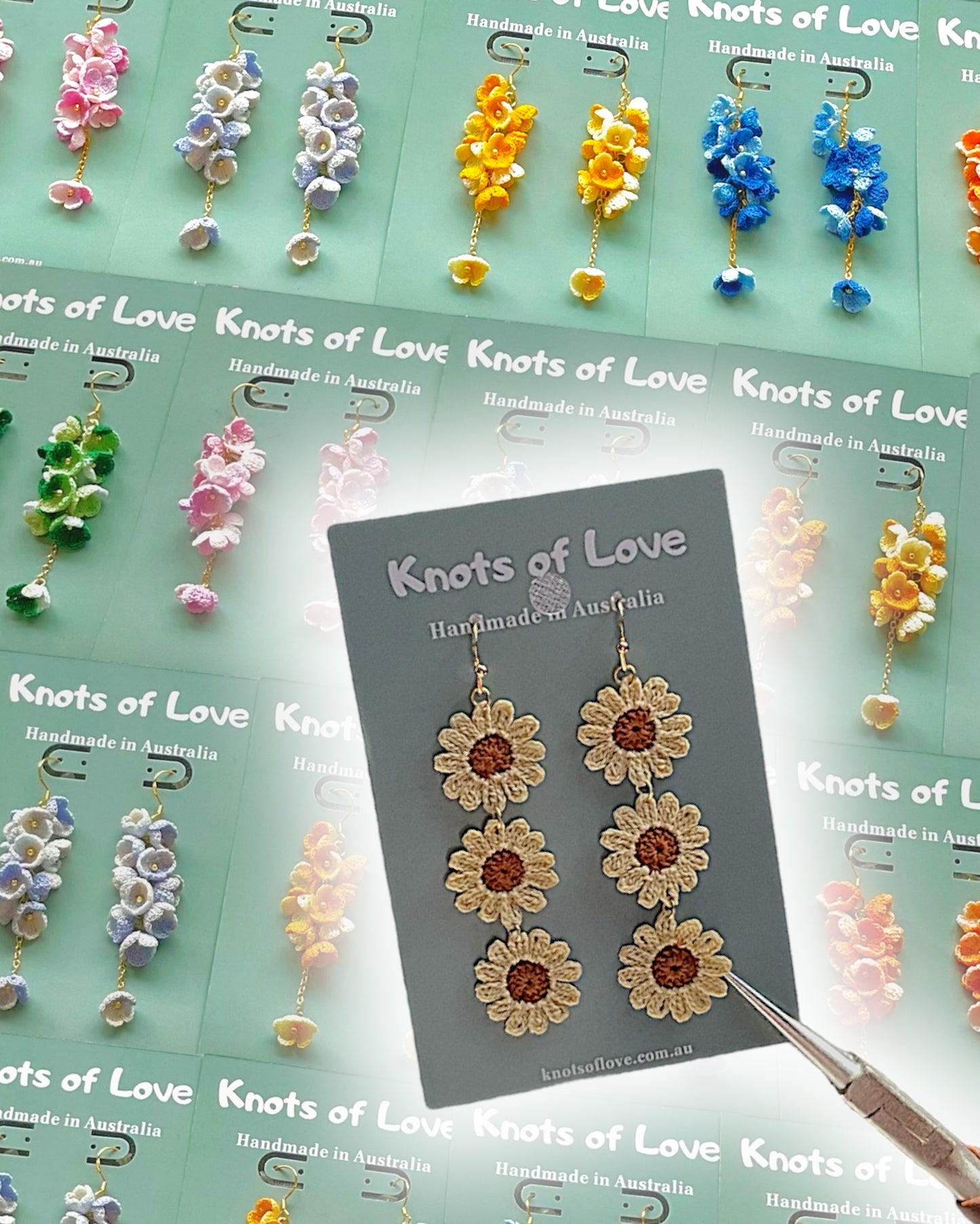 DAISY DANGLE EARRINGS