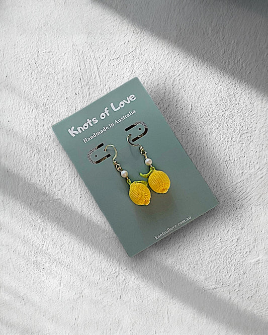 LEMON DANGLE EARRINGS