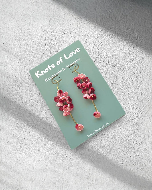 CORA DANGLE EARRINGS - MULBERRY