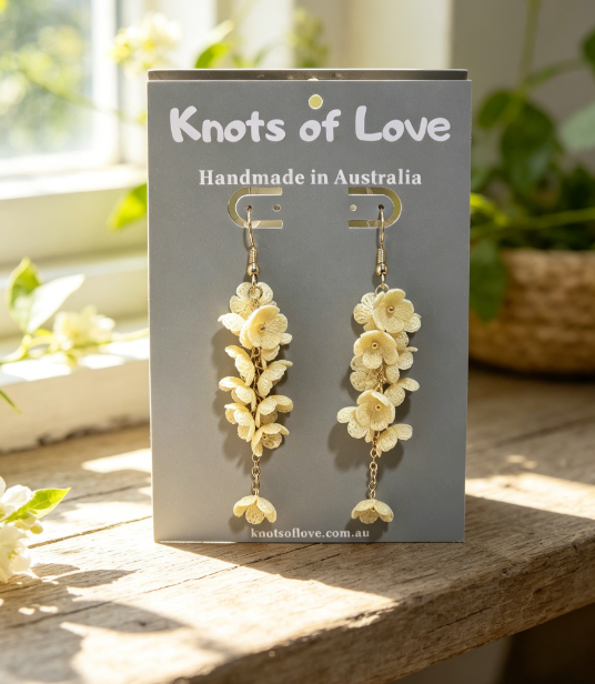 CORA DANGLE EARRINGS - BABY YELLOW