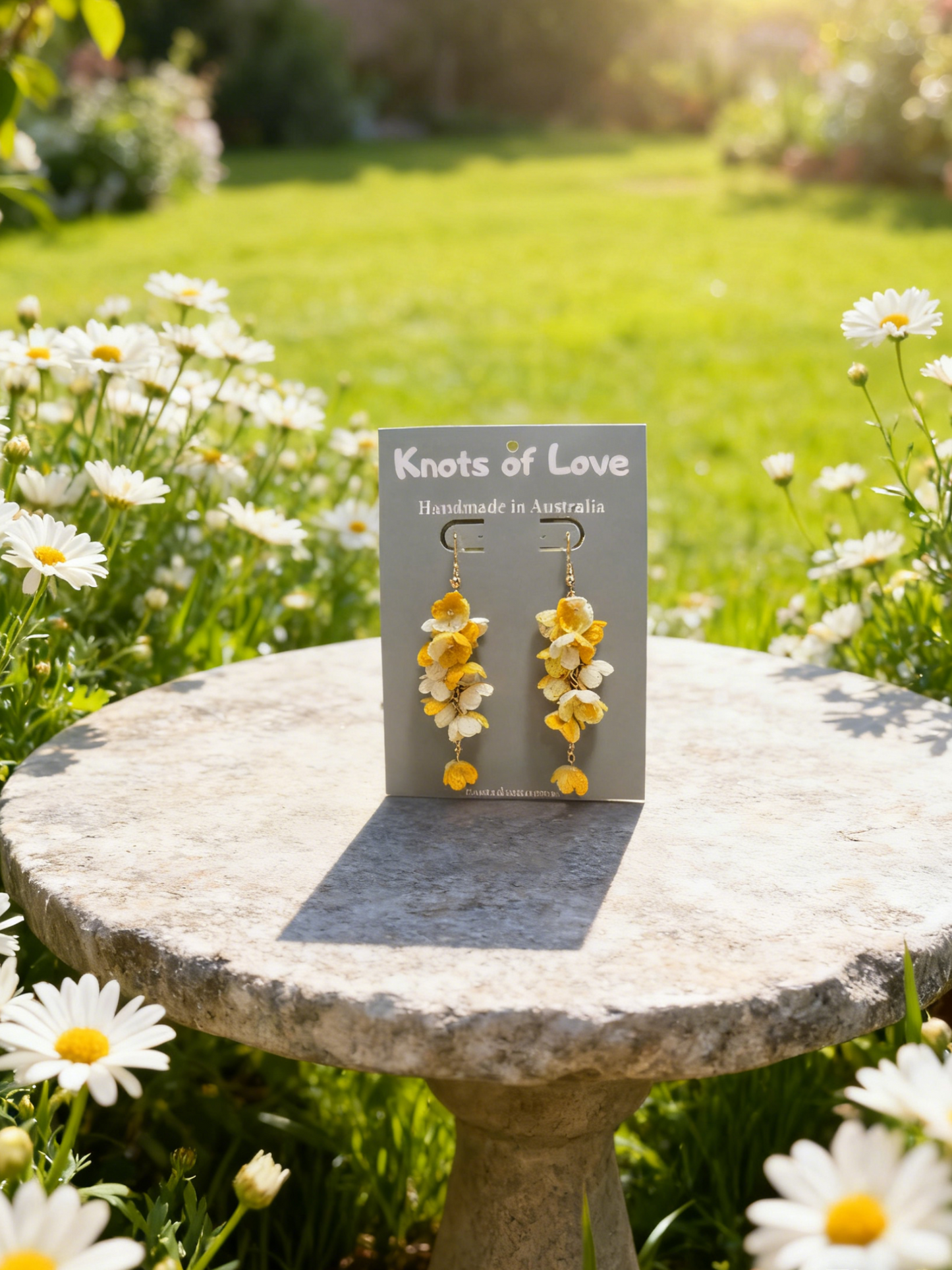 CORA DANGLE EARRINGS - BRIGHT YELLOW