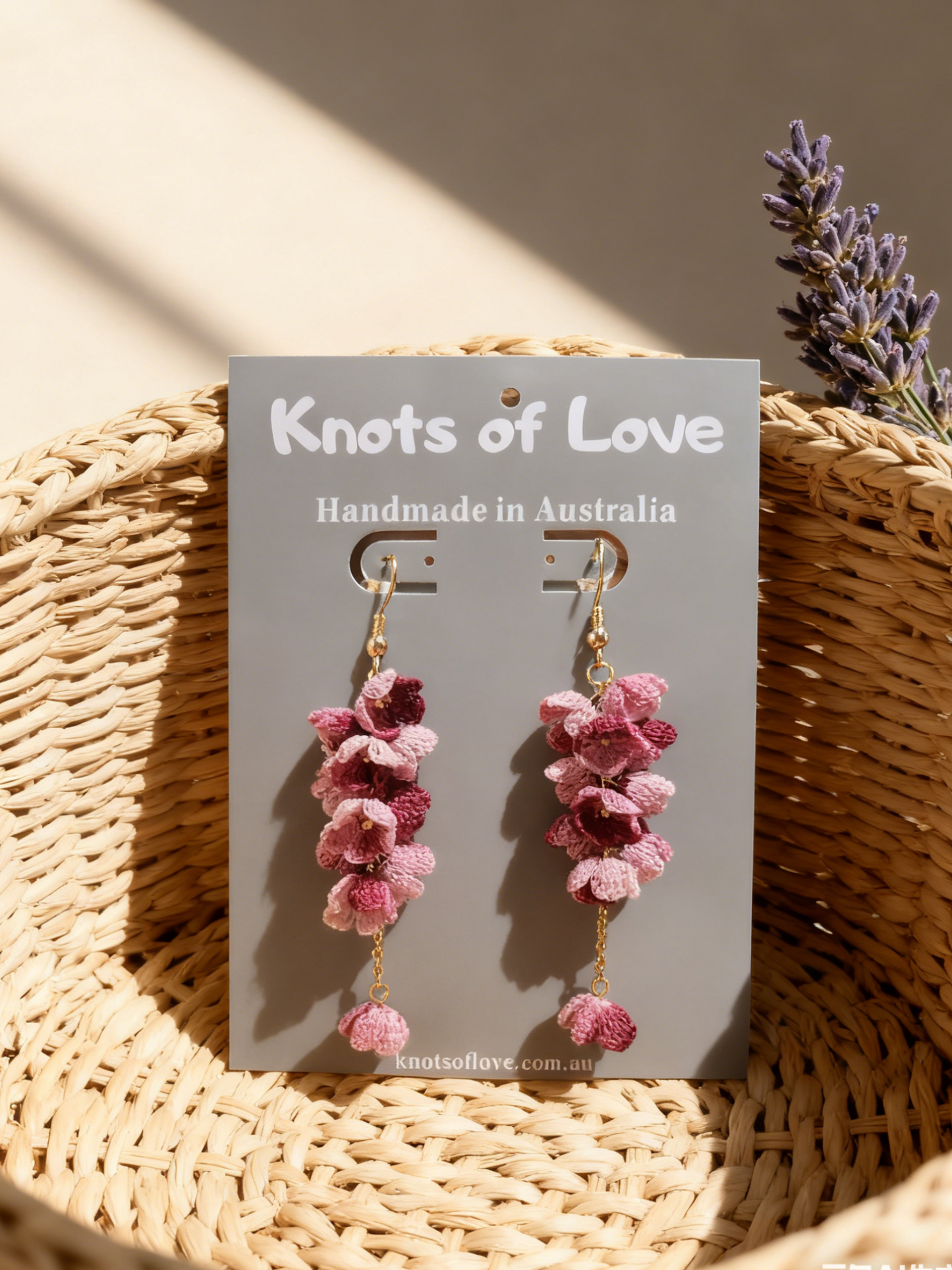 CORA DANGLE EARRINGS - MULBERRY