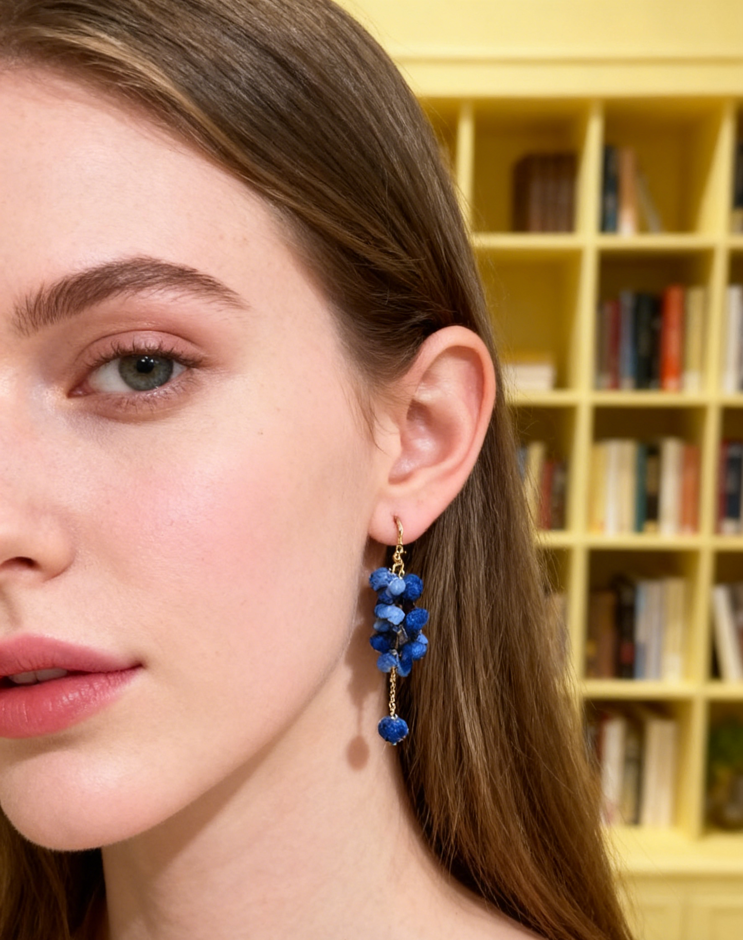 CORA DANGLE EARRINGS - OCEAN BLUE