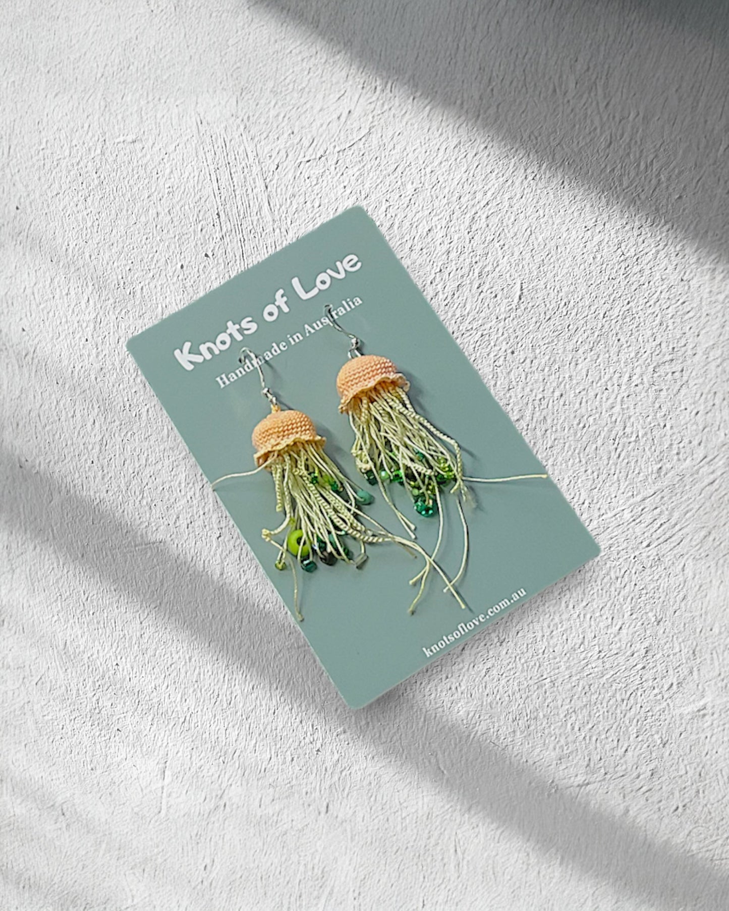 JELLYFISH DANGLE EARRINGS - CREAMY