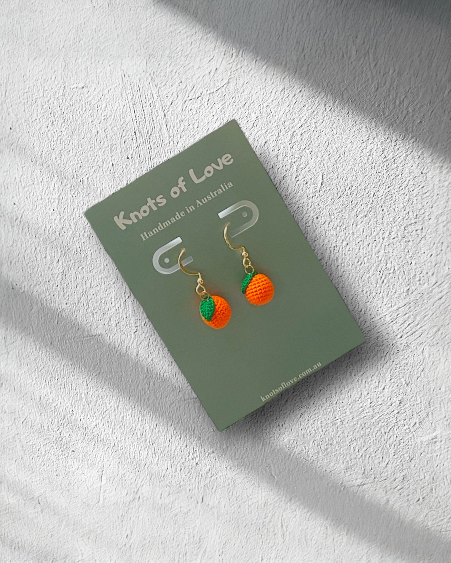 ORANGE DANGLE EARRINGS